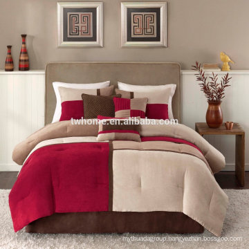 Madison Park Sundance Comforter Duvet Cover Pieced Red Bedding Set